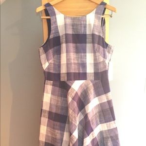 Navy/White cotton dress - NEW with tags